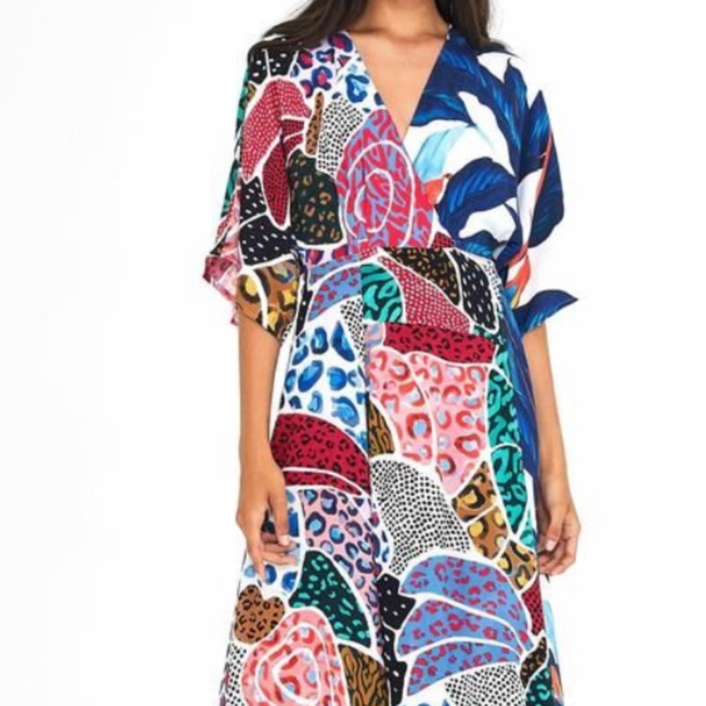 Farm Rio Blue Palm Maxi